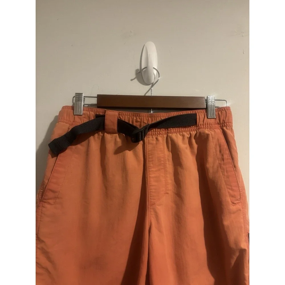 The North Face Swim Trunks Men's Small Board Shorts Orange Coral‎ Belted